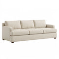 Divano 3 posti 210x90x85 cm in tessuto beige - stile moderno con cuscini sfoderabili